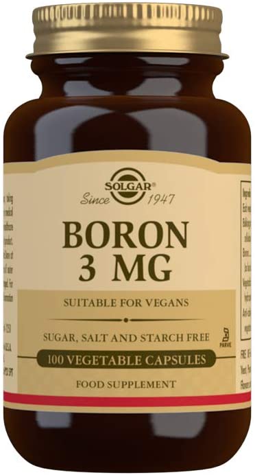 Solgar Boron 3 Mg Vegetable Capsules - Food Supplement, 100 Capsules (Pack of 1) - Vegan, Gluten Free, Brown, 100 count (Pack of 1) - Image 3