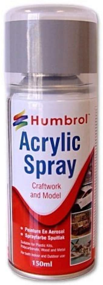 Humbrol AD6027 150ml Acrylic Spray Paint No. 27 Sea Matt (Grey)
