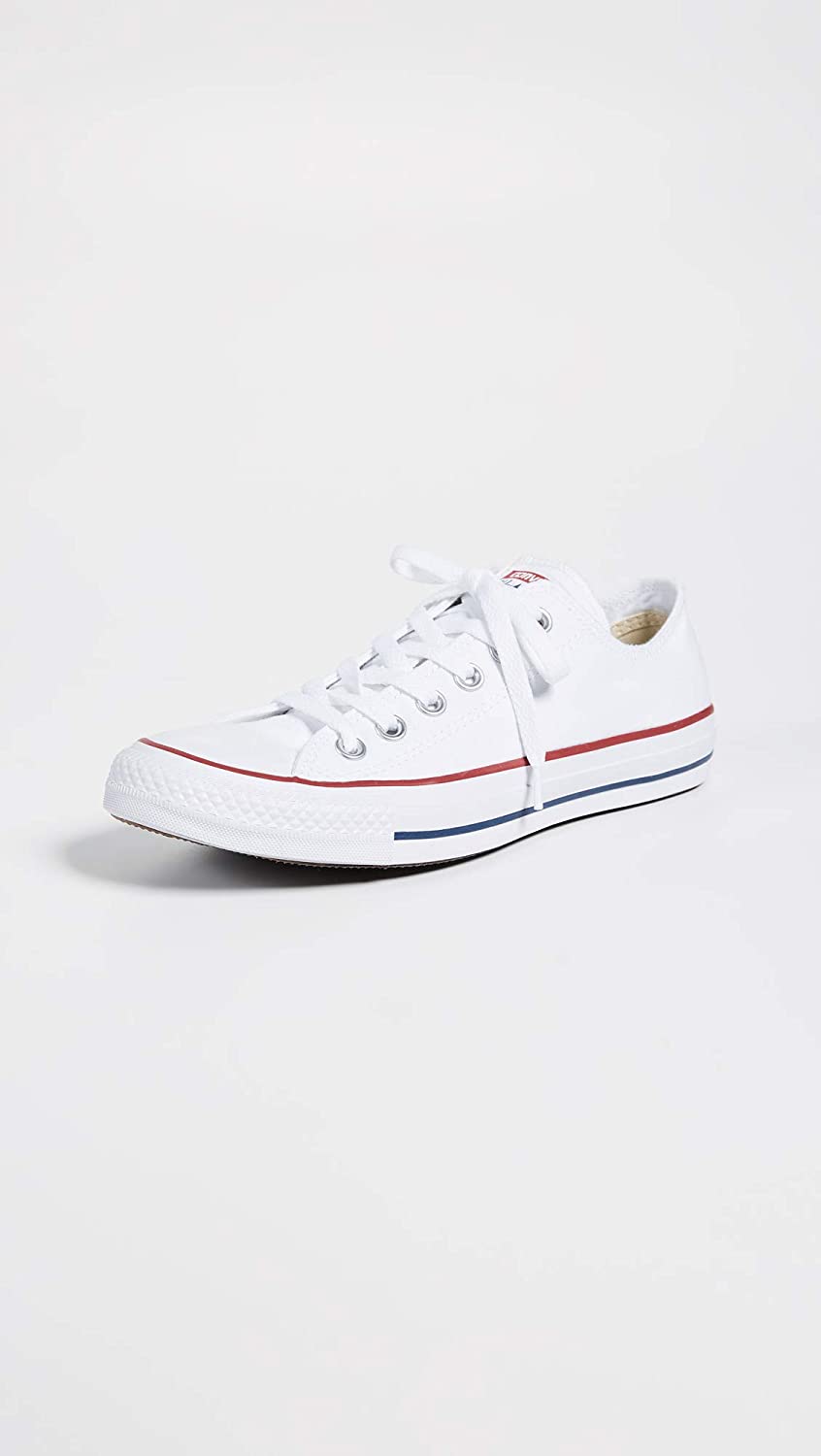 Optical White Converse Low Tops size 6 UK, White Canvas - Image 2
