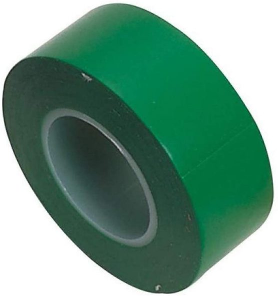 Draper 11914 Expert Insulation Tape, 10m x 19mm, Green, Pack of 8