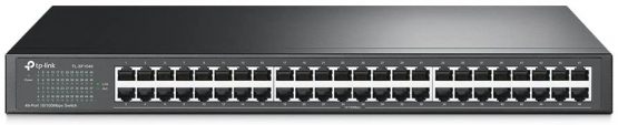 TP-Link TL-SF1048 48-Port 10/100Mbps Unmanaged Ethernet Switch, 19-inch Rack-Mount, Steel Case, Lifetime Warranty