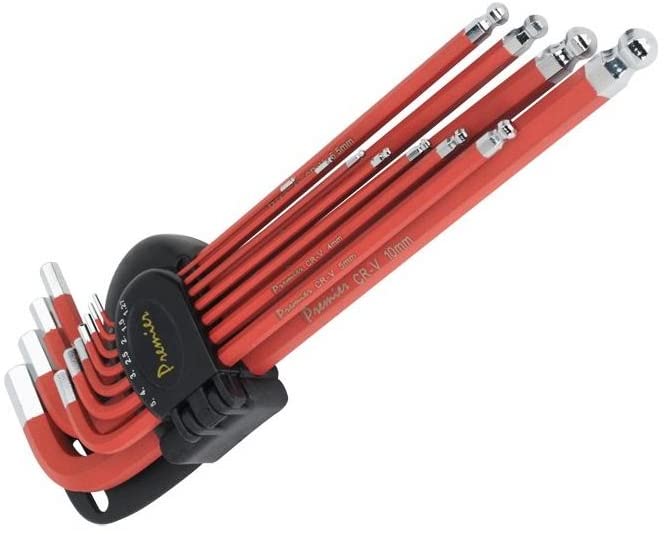 Sealey Ak7164 Ball-End Hex Key Set 11Pc Anti-Slip Extra-Long Metric, Red, 1 - Pack - Image 4
