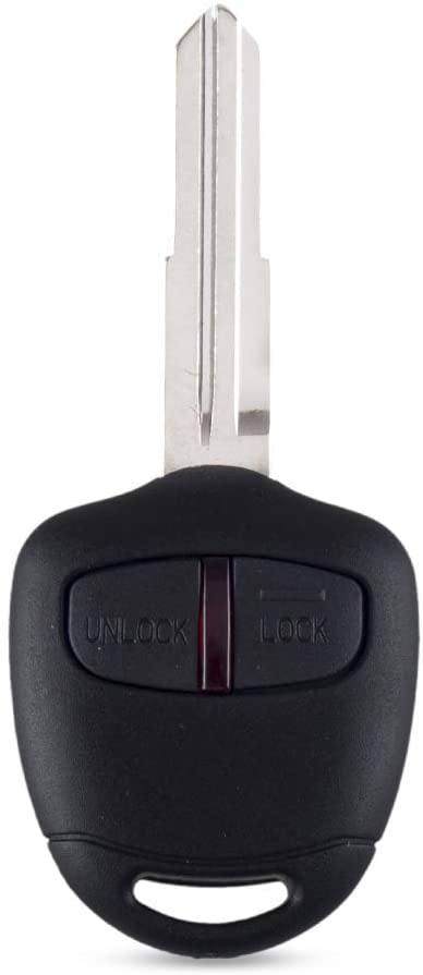 Heart Horse 2 Button Car Key Fob Cover Replacement Remote Key Case Shell for Mitsubishi Triton Evo Galant L200 Outlander Lancer Colt Shogun (Right blade)