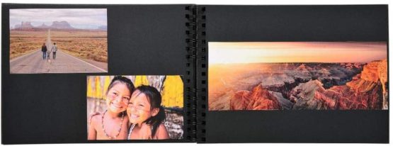 Exacompta 16245E Passion Wire Bound Photo Album, 32 x 22cm , 50 Black Thick Card Pages - Red Cover, Holds Up to 100 Photos and Comes in A Clear Display Box - Image 4