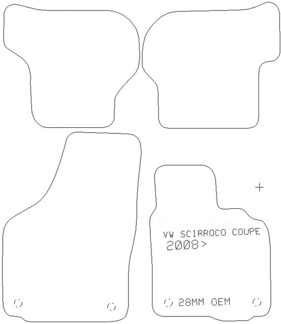 Sakura SS5031 Carpet Floor Mat, Black Trim - Image 2