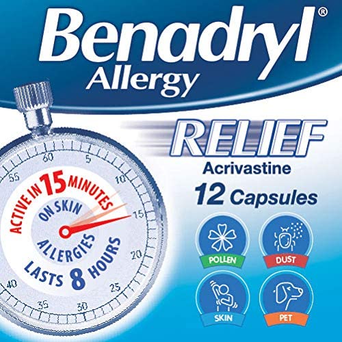 Benadryl Allergy Relief Capsules FastActing Antihistamine Capsules