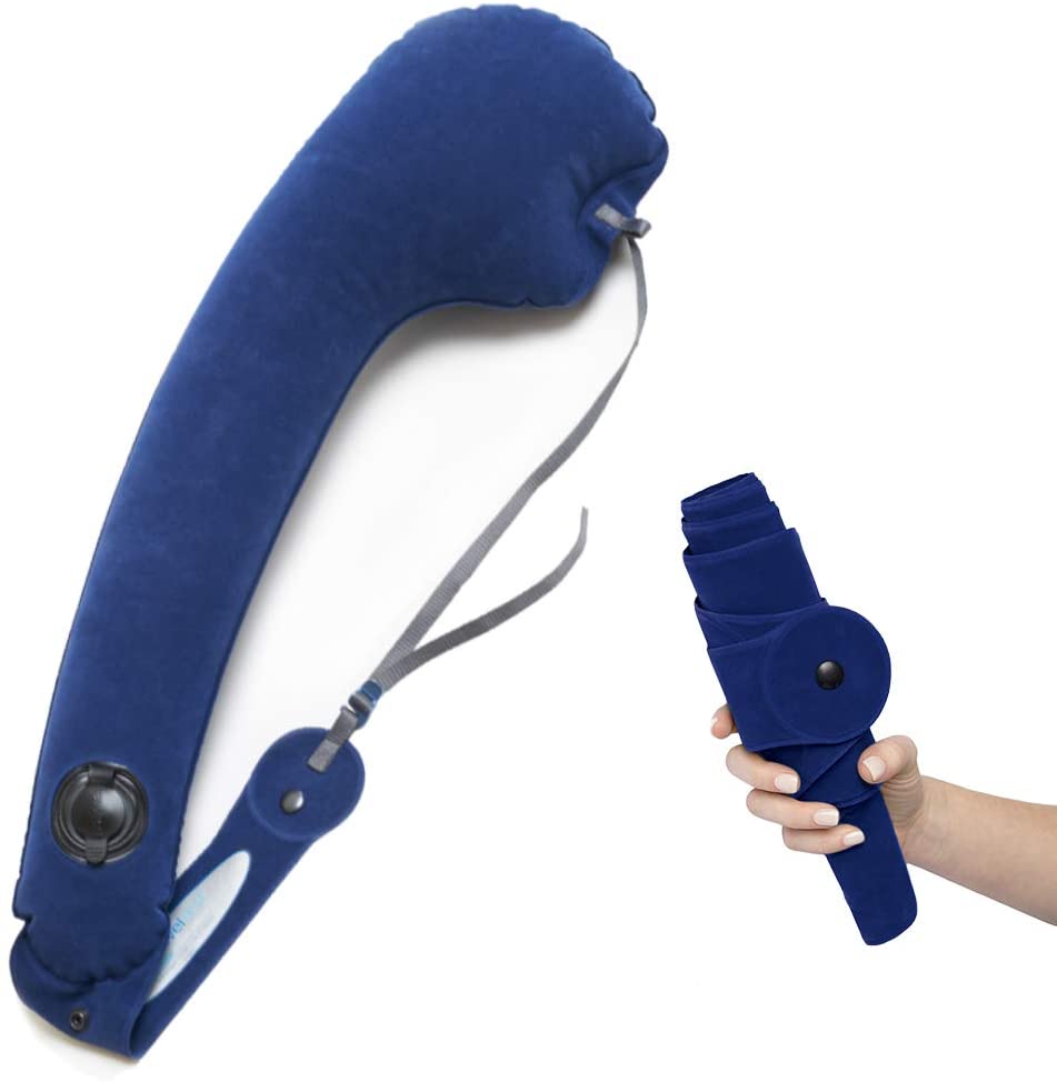 TRAVELREST Ultimate Travel Neck and Body Pillow, Unparalled Support Design, Essentail for Bus Train, Airplane, Office
