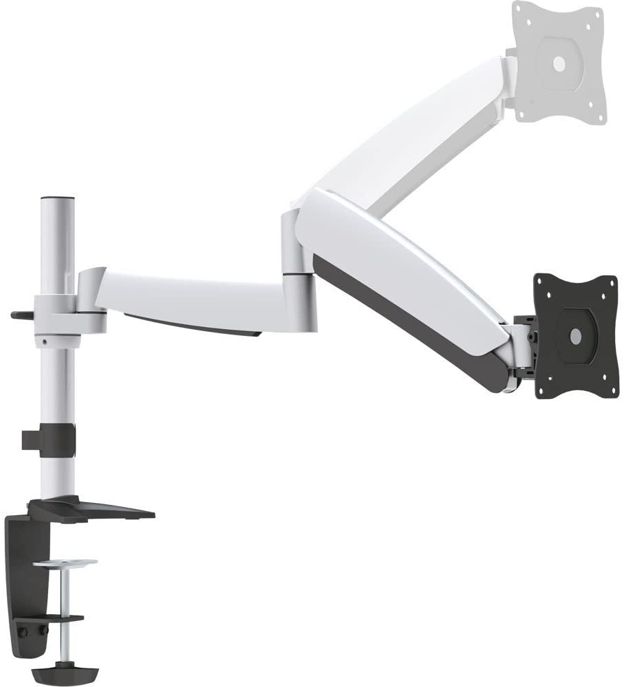 InLine 23159A Desk Mount with Lifter, Movable, for Monitors up to 68 cm (27 Inches), Max. 9 kg, silver