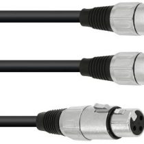 Cable AC-15 XLR(F)/2x XLR(M), 1.5m