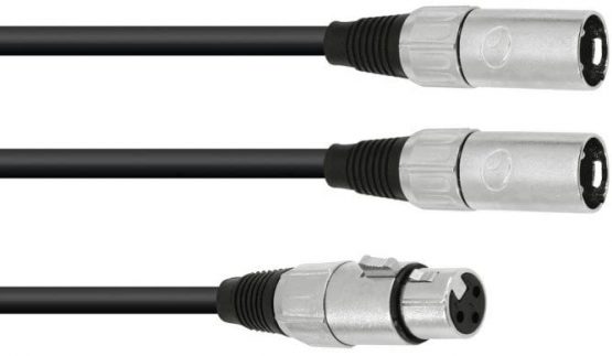Cable AC-15 XLR(F)/2x XLR(M), 1.5m