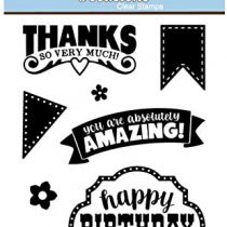 Elizabeth Craft Designs Occasions Clear Stamps, Synthetic Material, 12.6 x 7.8 x 0.4 cm