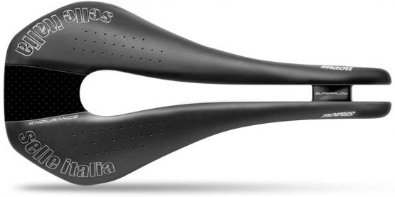 Selle Italia Novus Superflow Endurance Bike Saddle, Black