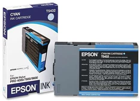 Epson Stylus Pro 7600/9600/4000 T543200 T5432 UltraChrome cyan blue Ink 110 mL, Yes