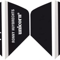 Unicorn Authentic 75 Rrechts Big Wing Dart Flight, Black, One Size