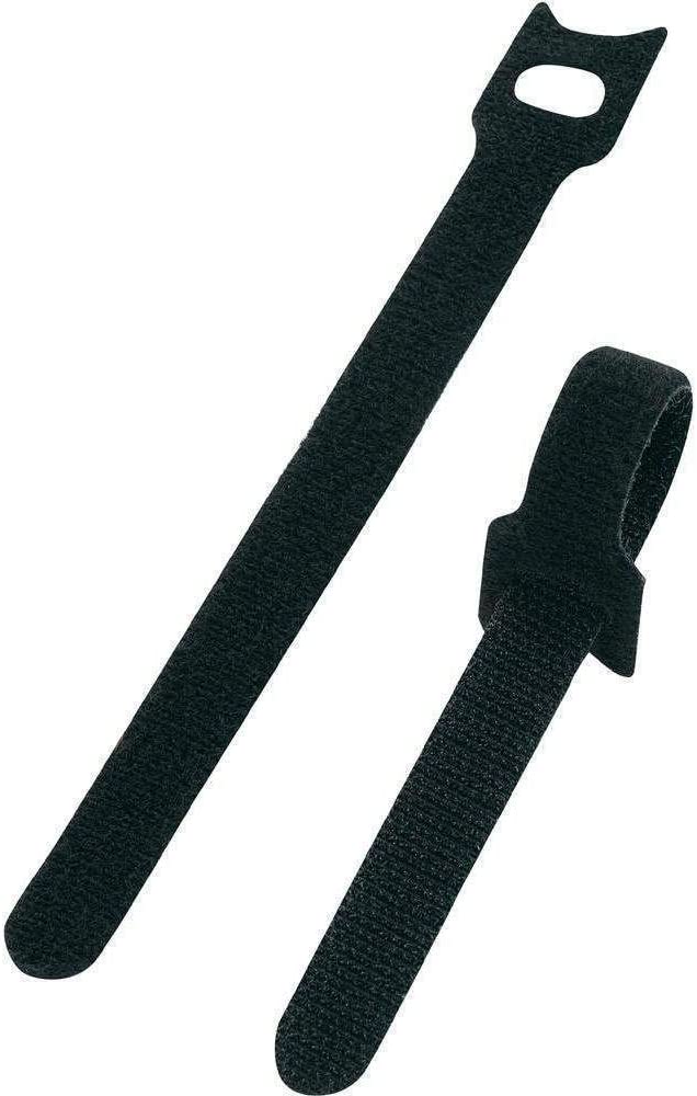 VELCRO® Brand Cable Ties One Wrap Double Sided Straps 13mmx200mm Black 10 Pieces, 13x200mm - Image 2