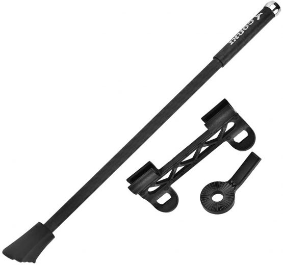 Dilwe Bicycle Side Support, Mountain Bike Stainless Steel Adjustable Portable Quick Release Parking Prop Side Kick Stand