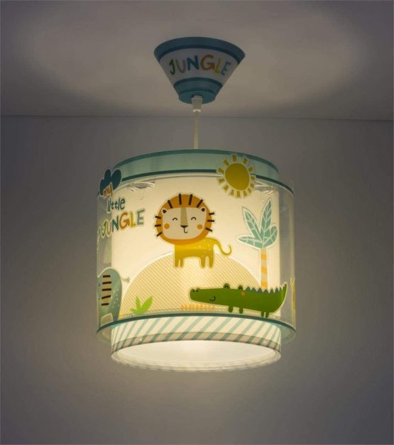 Dalber My Little Animals Jungle Children's Ceiling Lamp, 60 W, Multi-Colour - Image 4