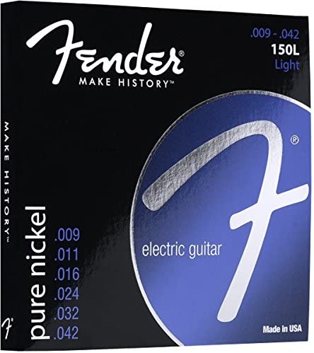 Fender 150 Nickel Wound Electric Guitar Strings Light 9-42, Pure Nickel 150's, 009 - .042 Gauge - Image 2