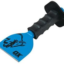 OX Tools OX-T090503 OX Trade Brick Bolster With Guard-3" / 75mm, Blue, 75 mm