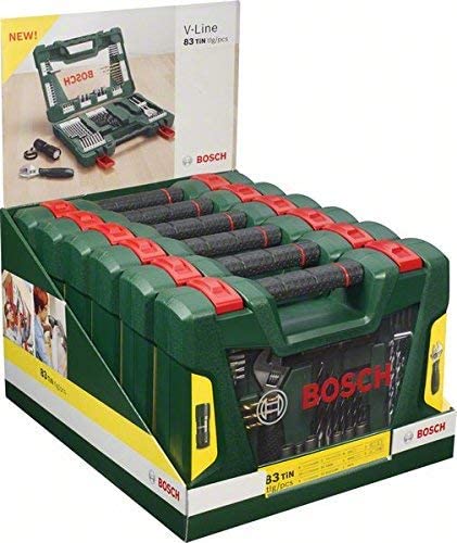 Bosch 2607017309 "V-Line" Drill/Screwdriver Bit Set, Green, Set of 83 Piece, Variety Pack - Image 3