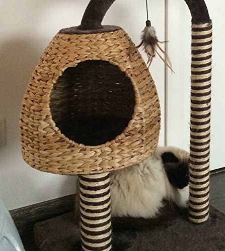CROCI Natural Azalea Cat Scratchers, 50 x 50 x 95.5 cm, black / brown - Image 3