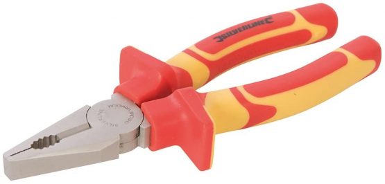 Silverline 868646 VDE Expert Combination Pliers 180mm (7") Length 30mm Jaw Capacity