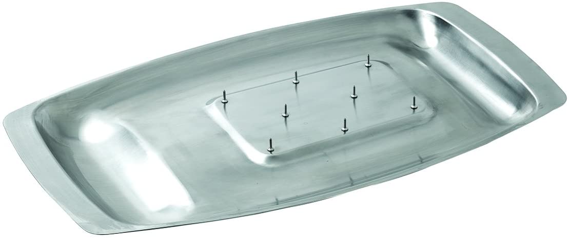 Dexam 17810117 Chichester Carving Dish with Spikes, s/s 45 x 27cm, Stainless Steel, Silver, 45cm x 27cm