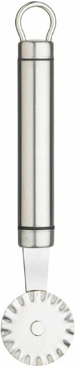 KitchenCraft Oval Handled Professional Pastry Wheel Cutter, Ravioli Cutter Ideal for Cutting Pastry Dough and Pasta