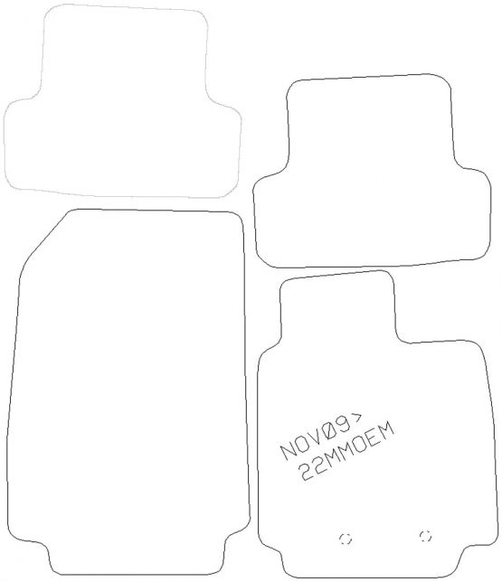 Sakura SS4998 Carpet Floor Mat, Black Trim - Image 2