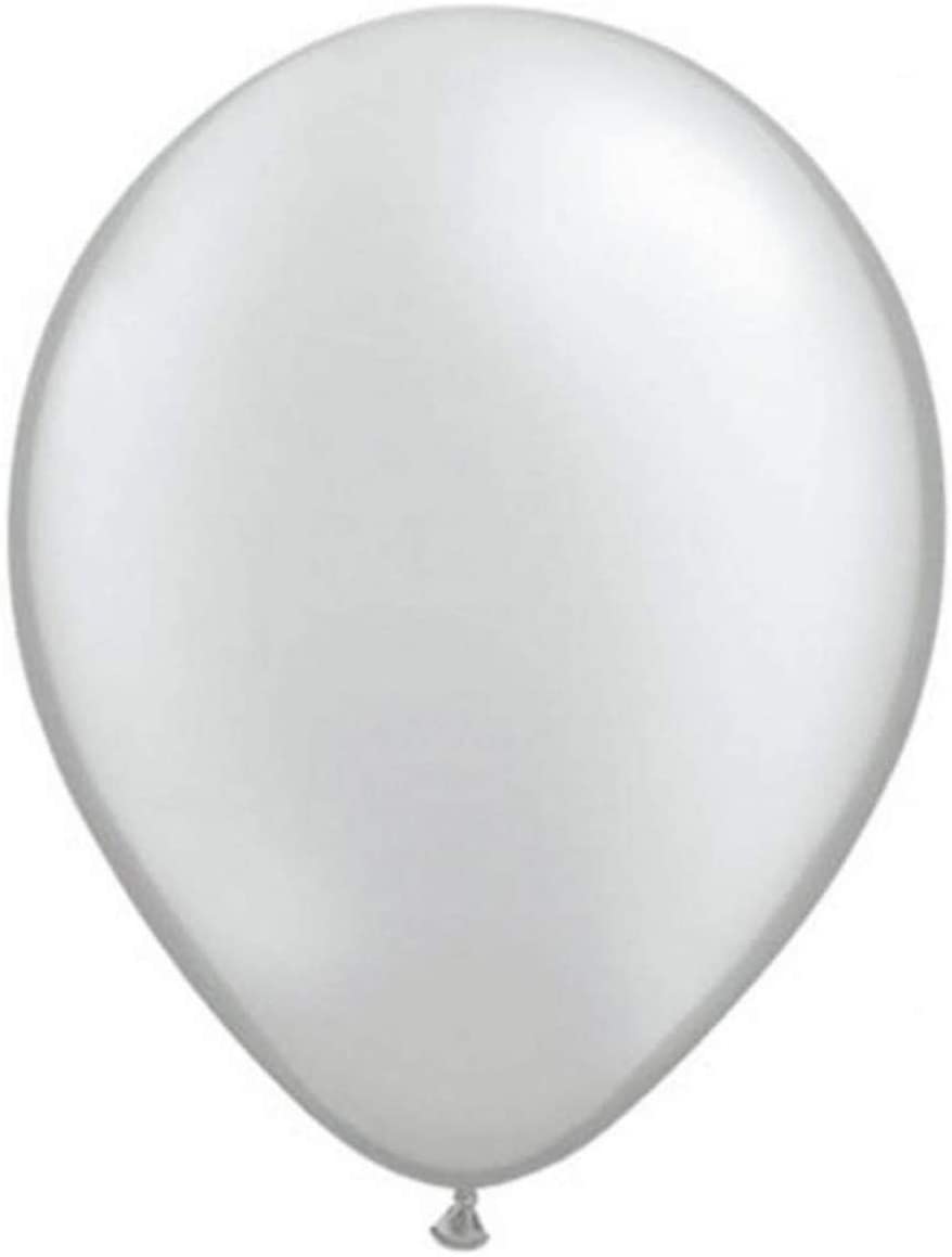 Folat 19144 Silver Balloons Metallic 30 cm-50 Pieces, 50er Pack