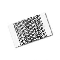 TapeCase 1345 2" x 1.25"-100 Silver Embossed Tin-Plated Copper Foil Tape-Converted from 3M, 0.083" Thick, 2" Length, 0.5" Width (Pack of 100)