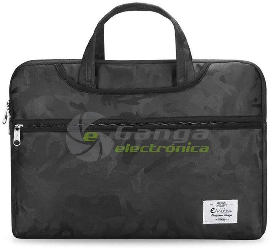 E-Vitta Black Camo 15.6 "LAPTOP, 15.6" - Notebook Computer Bags (Camouflage), Camouflage Cover, Black, Black Velvet, Velvet, Design)