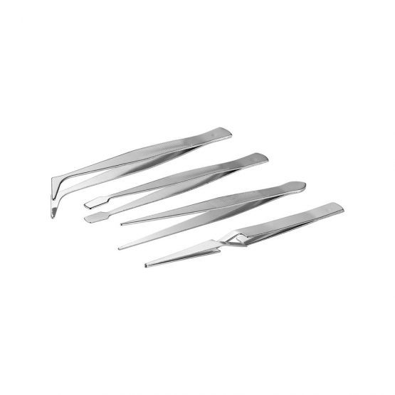 Fixpoint 77101 Tweezer Set, 4 Pcs Set