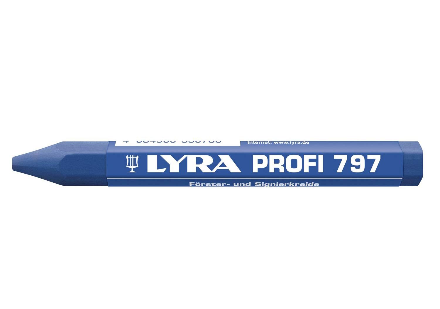 L4870051, LYRA 797® Professional Forester and Signing Chalk (Oil-Based) for Weatherproof Markings Box of 12 Blue Chalks