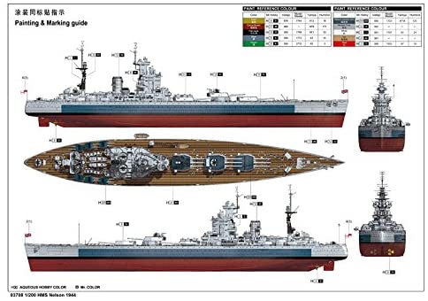 Trumpeter 1:200 - HMS Nelson (1944), Various, Large - Image 4