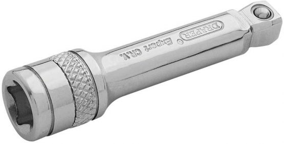 Draper 16716 1/4 Inch Square Drive Micro Satin Wobble Extension Bar, 50mm