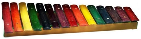 Stagg 20033 Xylophone with 15 Keys - Rainbow Colour