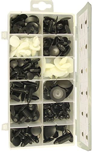 Simply ASB28 Assorted Box of Trim Clips, Set of 128