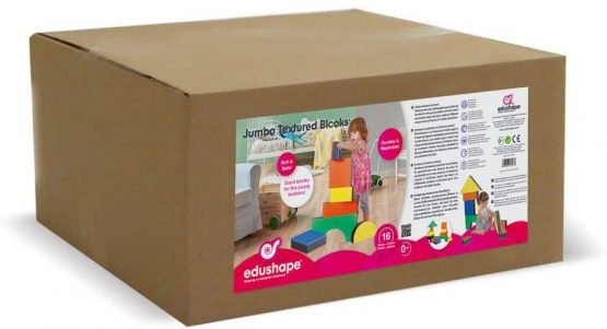 Edushape Jumbo Textured Blocks, 16-Piece - Image 2