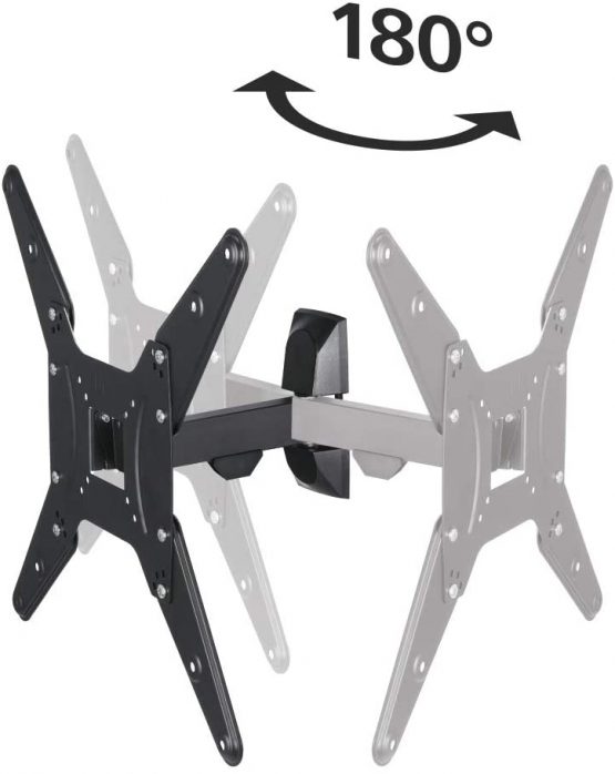 Hama 41980 FULLMOTION TV Wall Bracket 32 - Black - Image 4