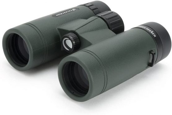 Celestron 71402 TrailSeeker 10x32 BaK-4 Prism Binoculars, Army Green(Green)