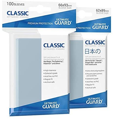 Ultimate Guard Classic Soft Sleeves Standard Size Transparent (100), 66x93 - Image 2