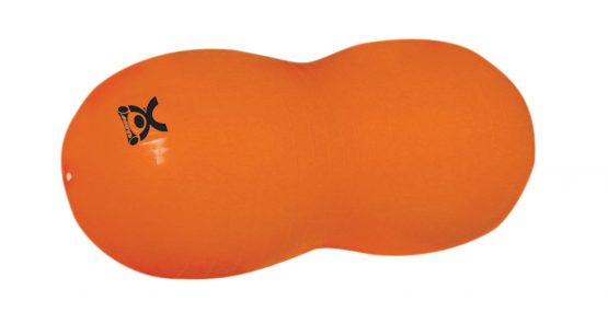 Exercise roll / motoric ball / peanut-shaped fitness ball - CanDo® Peanut Ball - orange, 50 cm x 100 cm