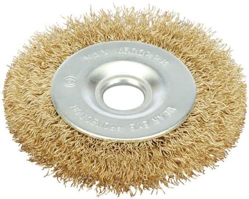 Draper 41435 ROTARY WIREWHEEL 75X6MM, Blue, 75mm