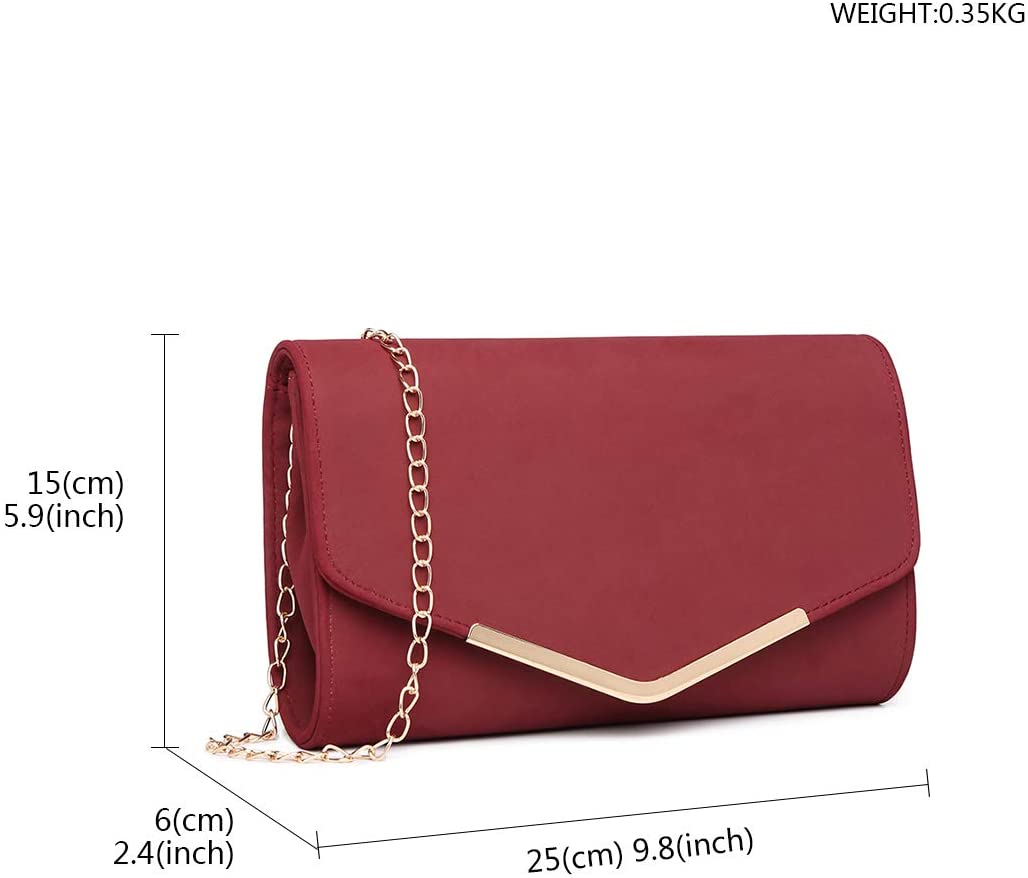 Miss Lulu Womens Clutch Elegant Clutch Bags for Women Mini Crossbody Bag For Women Can Hold 8.3' Tablet - Image 4