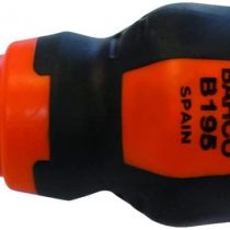 Bahco B195.040 BHB195.040.025" Stubby Slotted Screwdriver, Multi-Colour, 4 x 1 x 25 mm
