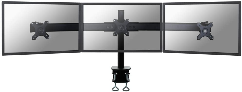 Newstar FPMA-D700D3 Tilt/Turn/Rotate Triple Desk Mount (clamp) for three 10-27" Monitor Screens, Height Adjustable - Black - Image 2