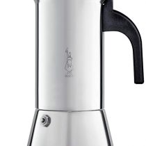 Bialetti Venus Caffettiera in Acciaio Inox, Adatta all'Induzione, Inossidabile, Argento, 6 Tazze