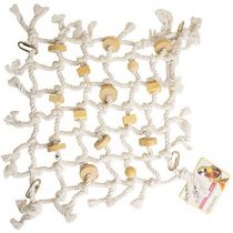 "The Bird House" Large Cargo Net for Birds, Natural Tone