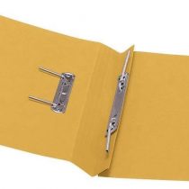 5 Star Office Transfer Spring File 285gsm 38mm Foolscap Yellow [Pack 50]